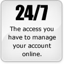 The access you have to manage your account online.